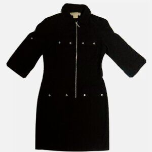 Kors by Michael Kors navy zip up shirt dress